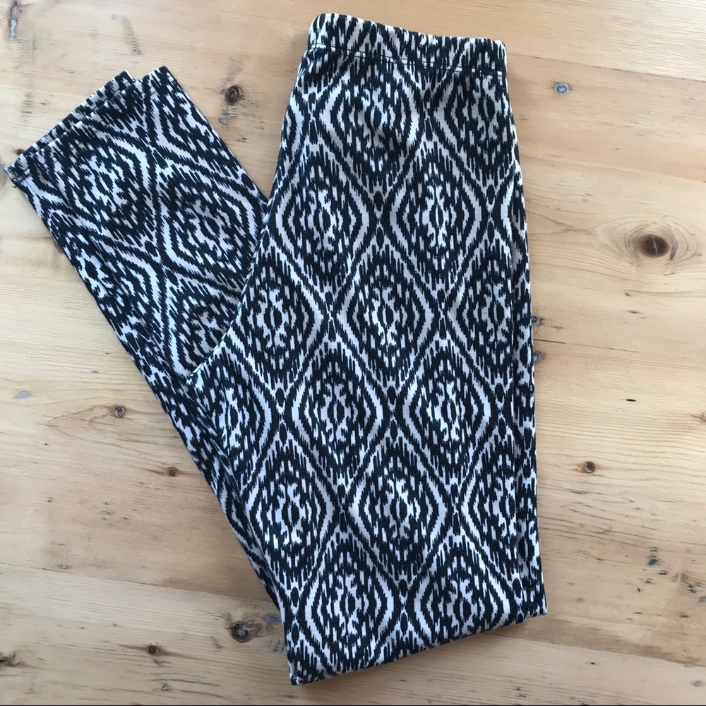 B Jewel black & cream S Aztec leggings